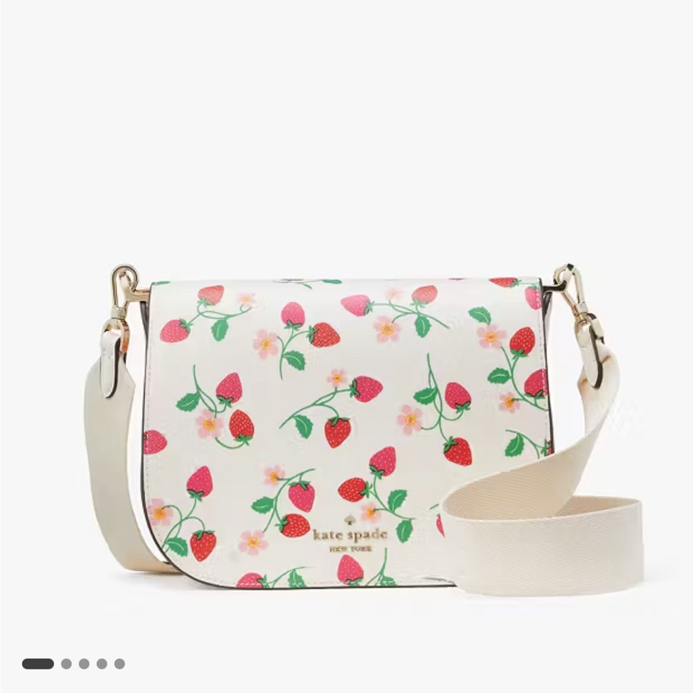 NWT Kate spade saddle bag strawberry vine - Picture 8 of 9